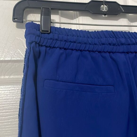 Zadig & Voltaire Parono Crepe Drawstring Trousers Cobalt Blue Size 36 Small - Picture 10 of 13